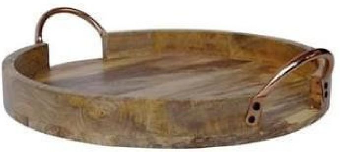 Wood & Iron Serving Tray 16