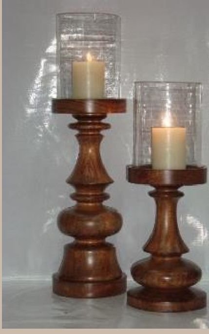 Wooden Candle Holder 07