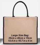 JB 03 Plain Jute Gift Bag