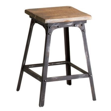 Wooden Iron Stool