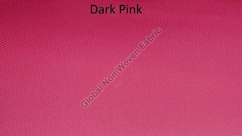 Plain Dark Pink Non Woven Fabric