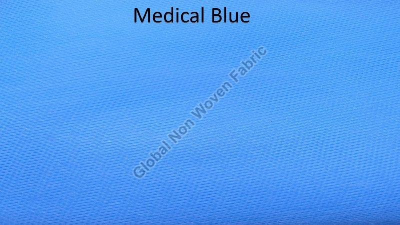 Plain Medical Blue Non Woven Fabric