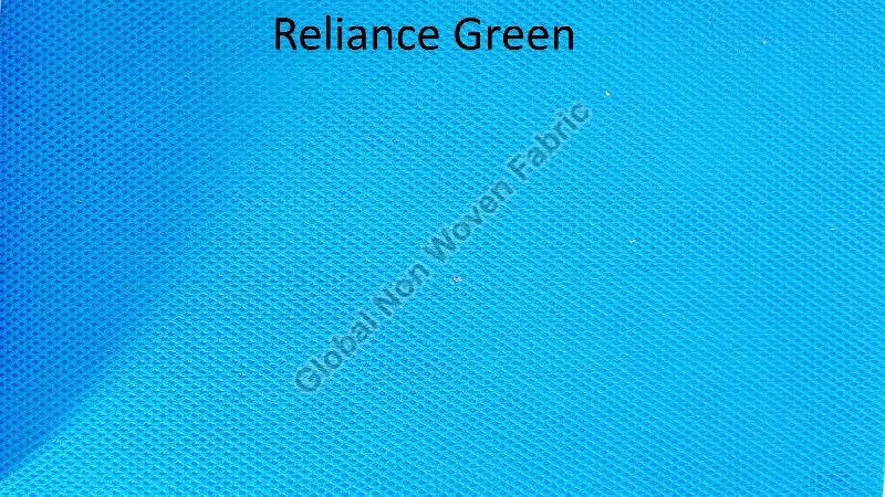 Plain Reliance Green Non Woven Fabric