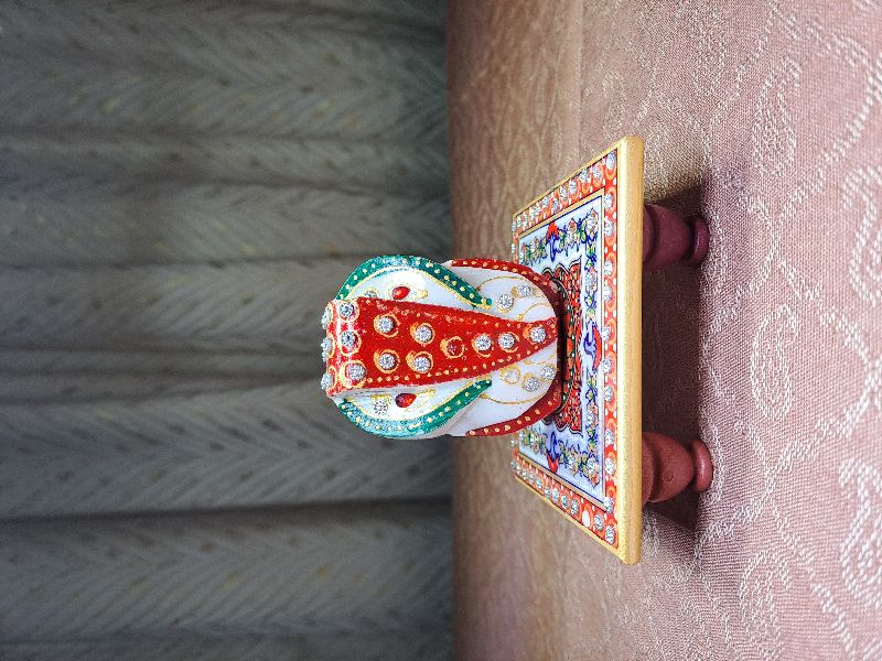 Marble Chowki ganesh with Special Chowki