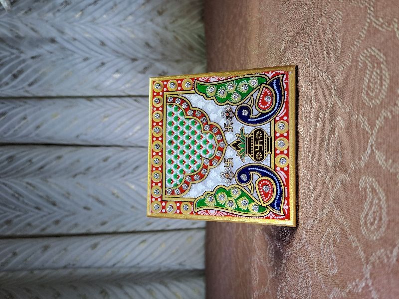 Marble peacock design chowki