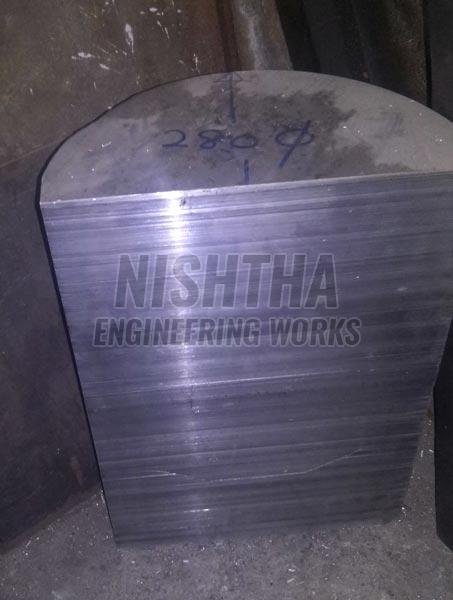 Al Round Half Cutting