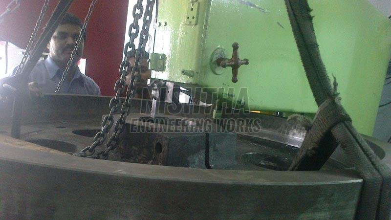 Internal Slitting of 12mm in Wheel of Dia 1.3m x 250mm Height