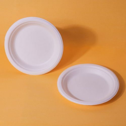 Round Bagasse Plates (50 Pcs)