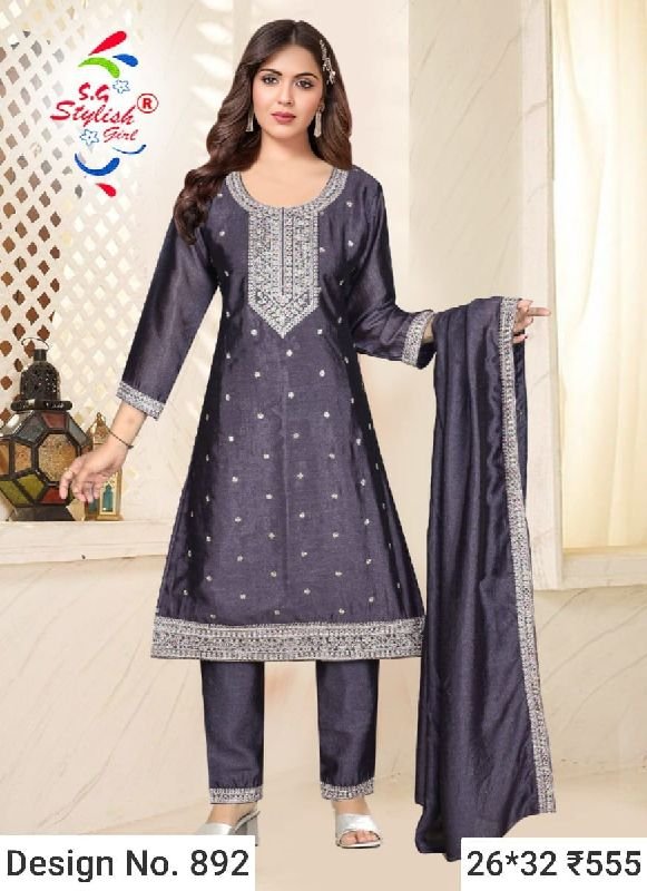 Des. No. 892 Ladies Stylish Pant Suit