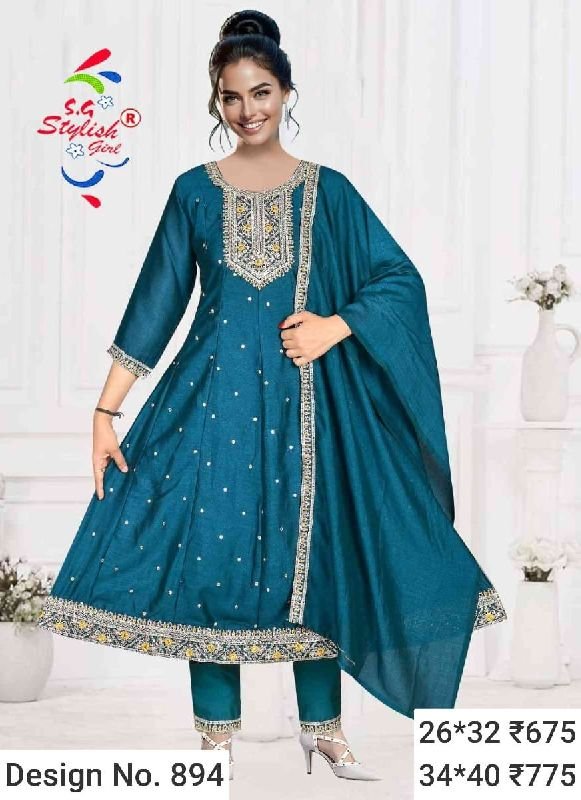 Des. No. 894 Ladies Stylish Pant Suit