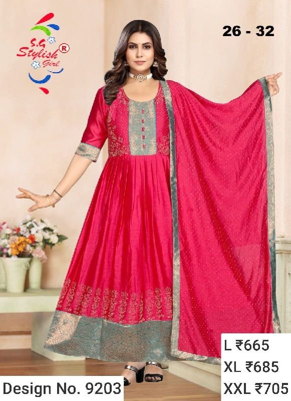 Des. No. 9203 Ladies Modern Gown