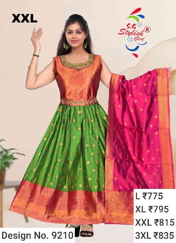 Des. No. 9210 Ladies Multicolor Gown