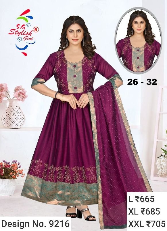 Des. No. 9216 Ladies Modern Gown