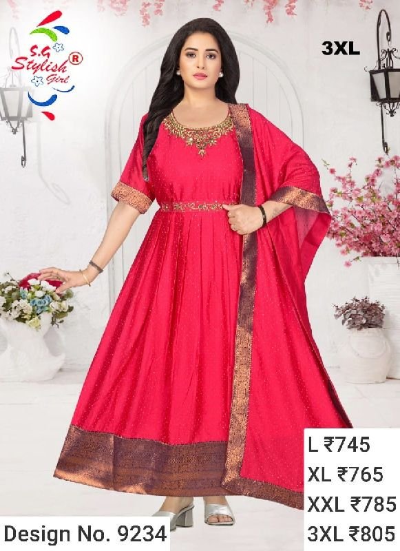 Des. No. 9234 Ladies Stylish Gown