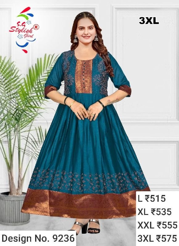 Des. No. 9236 Ladies Stylish Gown