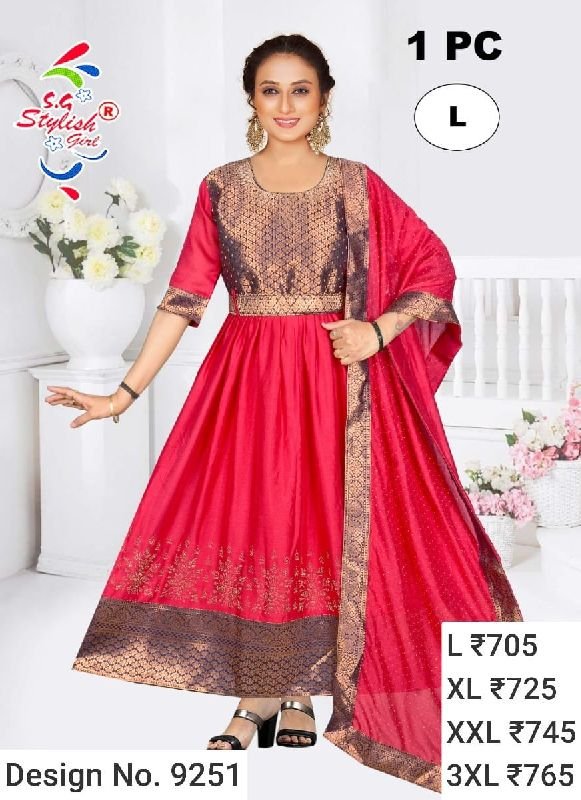 Des. No. 9251 Ladies Stylish Gown