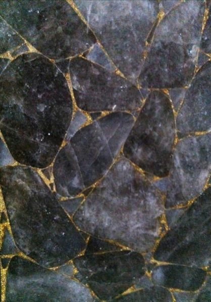 Smoky Dark Golden Glitter