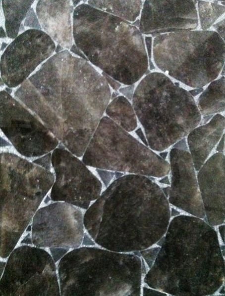 Smoky Dark Silver Glitter