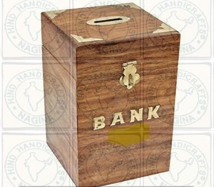 HHC231 Wooden Money Bank