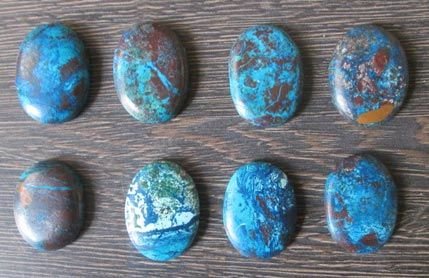 Chrysocolla Worry Gemstones