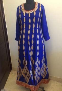 Royal Blue Georgette Anarkali