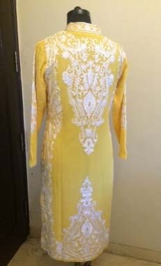 Yellow Georgette Kurti