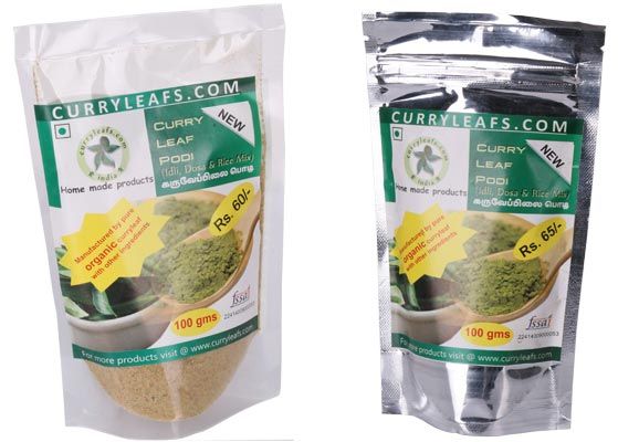 Organic Curry Leaf Powder Pouch