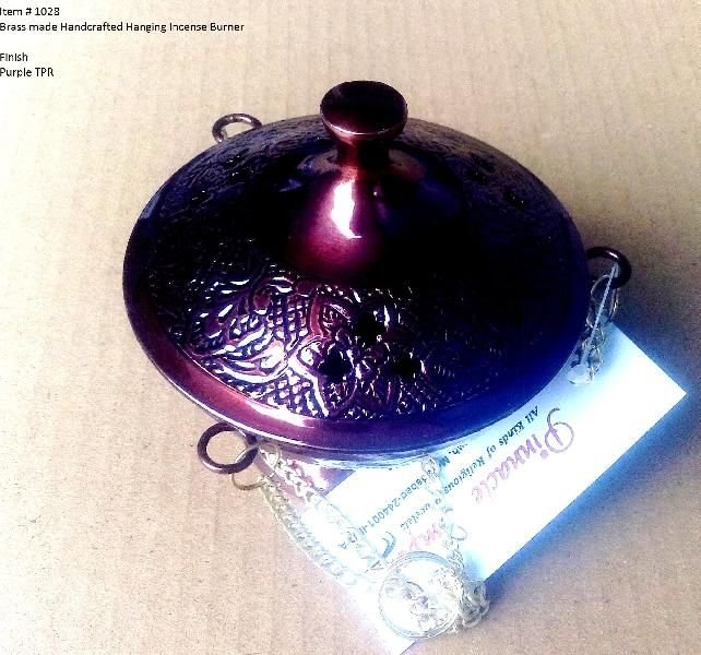 1028 Brass Handcrafted Incense Burner