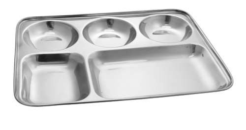 Stainless Steel Dinner Plate 04