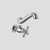Cygnet Sink Cock With Swivel Spoul & Flange