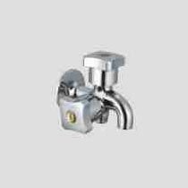 Pearl Twin Bib Cock With Flange