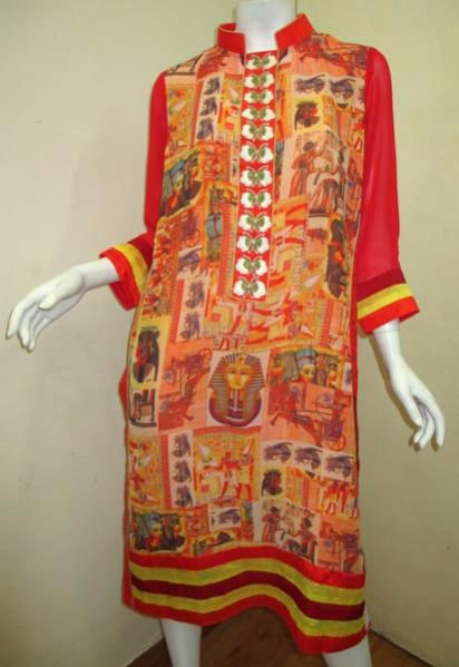 Chinese Print Kurta
