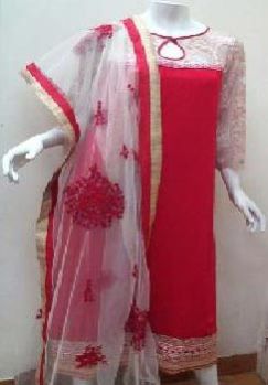 Santally Red Heavy Kurta