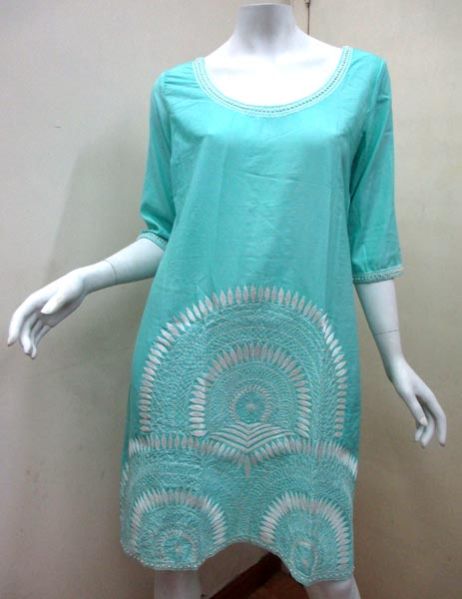 Silk Me Work Blue Tunic