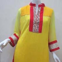 Yellow-Shaded-Chiffon-Kurta