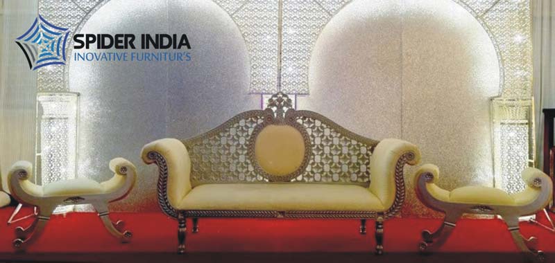 2 Seater Wedding Throne Chairs