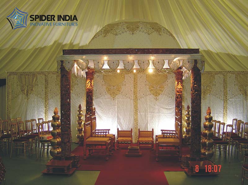 Hand Crafted Wooden Wedding Mandaps