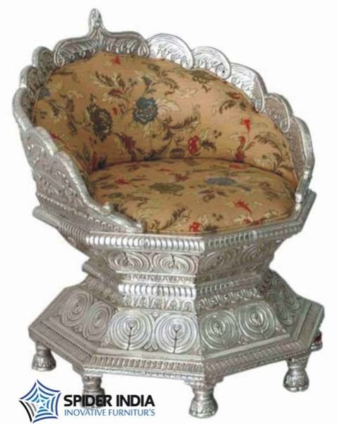 Royal Silver Wedding Throne Chairs