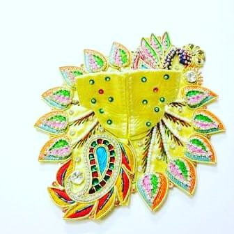 Lord Krishna Dress with Stone Work