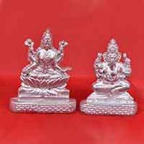 Parad Seating Laxmi Ganesh Statue