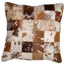 Leather Cushion Cover Exotic Brown