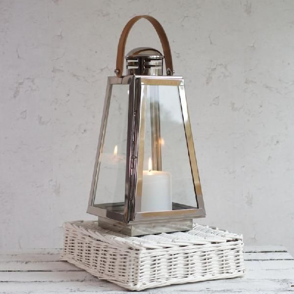 Wooden & Metal Candle Lantern (Item 201)