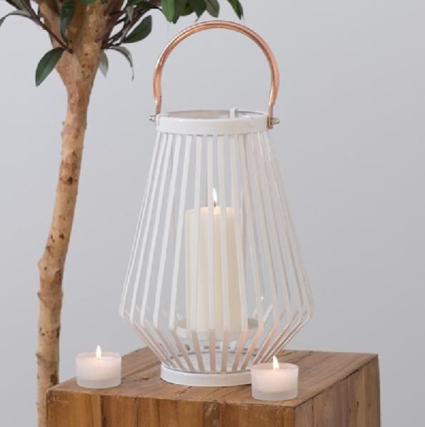 Wooden & Metal Candle Lantern (Item 211)