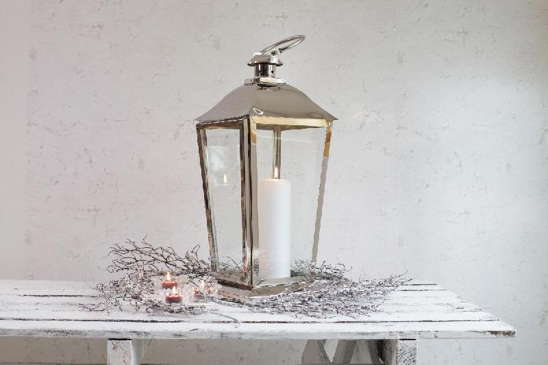Wooden & Metal Candle Lantern (Item 213)