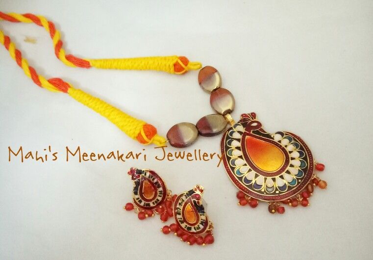 Meenakari Pendant Set 05
