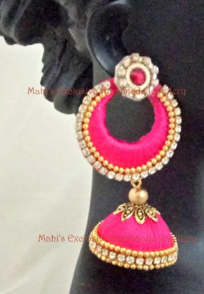 Silk Thread Chandbali 02