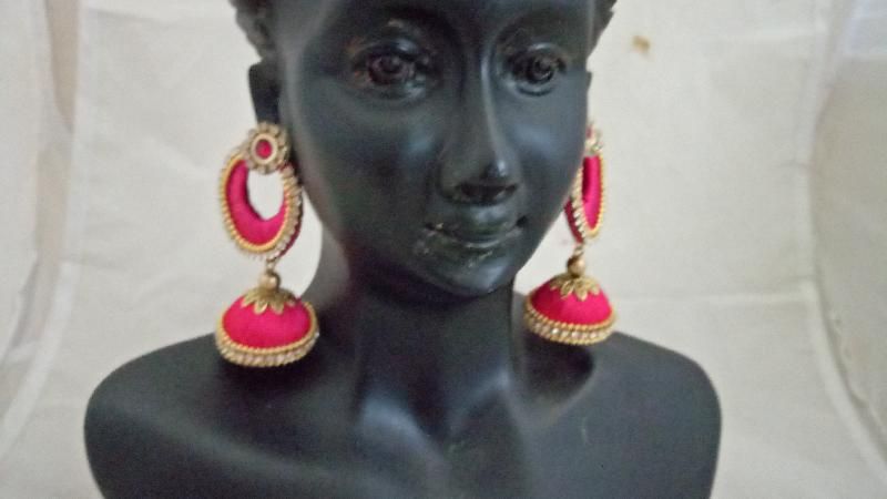 Silk Thread Chandbali 03