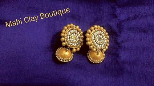 Terracotta Handmade Jhumka 01