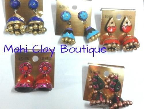 Terracotta Handmade Jhumka 03