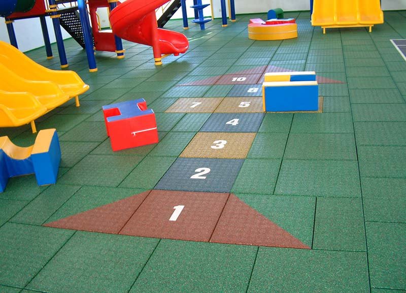 Rubber Tiles Flooring System 01